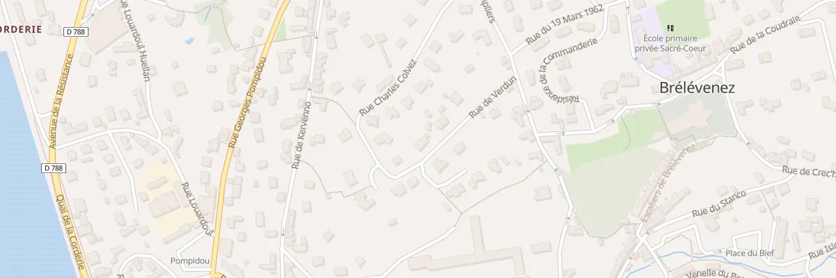 Plan du 10 Rue de Verdun à Lannion