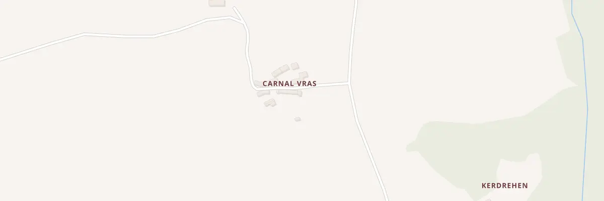 Plan du 21 Carnal Vras à Priziac