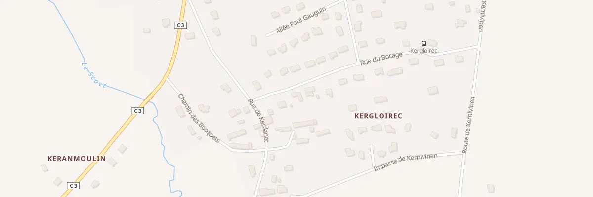 Plan du 3 Rue du Bocage à Rédené