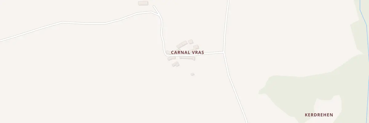 Plan du 5739 Carnal Vras à Priziac