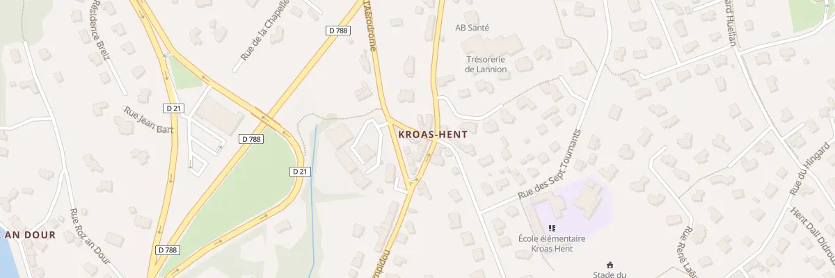 Plan du 83 Rue de Kervenno à Lannion