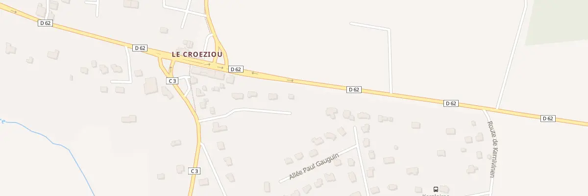 Plan du 5363F Le Croeziou Sud Est à Rédené