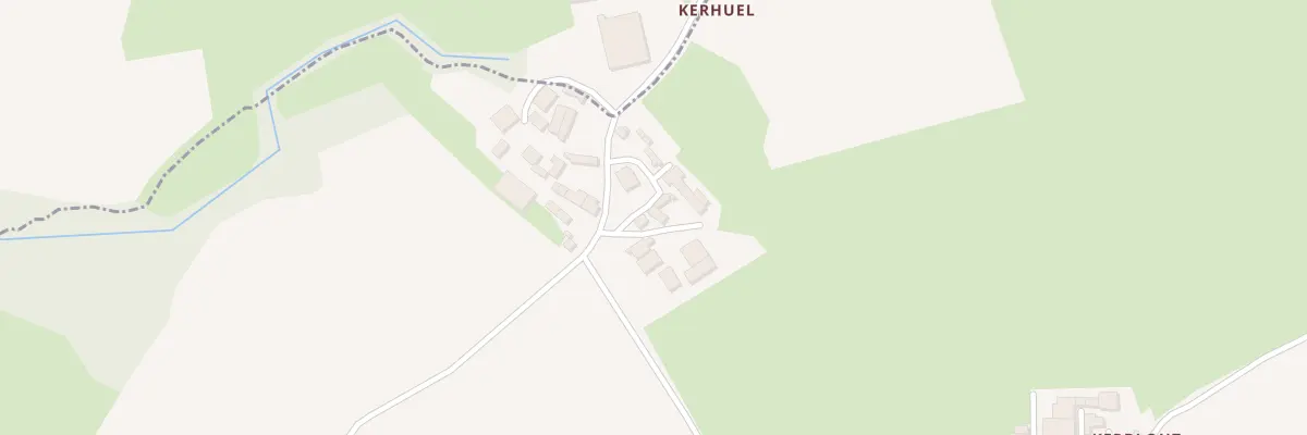 Plan du 4 Kerhuel à Calanhel