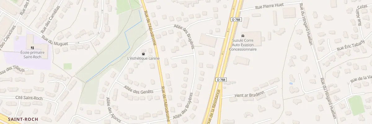 Plan du 3 Imp des Bruyères à Lannion
