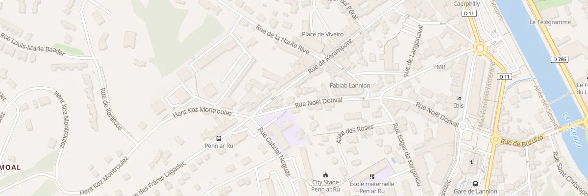 Plan du 20 Rue Noël Donval à Lannion
