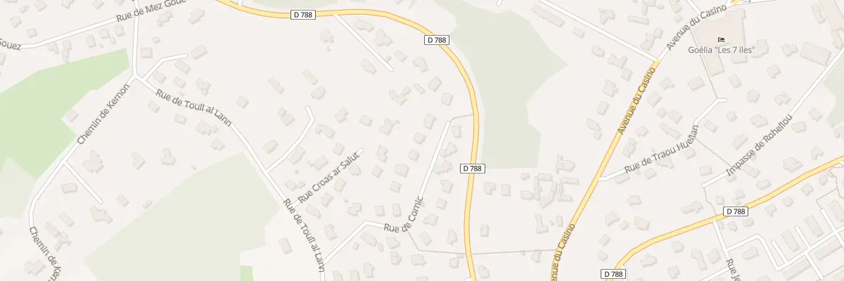 Plan du 9001 Rue de Cornic à Perros-Guirec