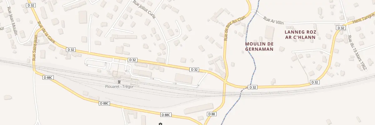 Plan du 895 Rue de la Gare à Plouaret