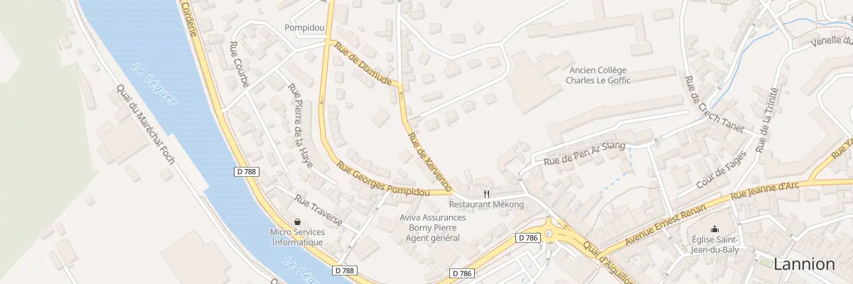Plan du 2B Rue de Kervenno à Lannion