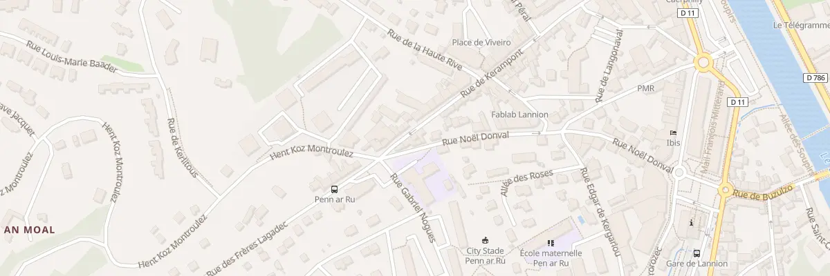 Plan du 55 Rue de Kerampont à Lannion