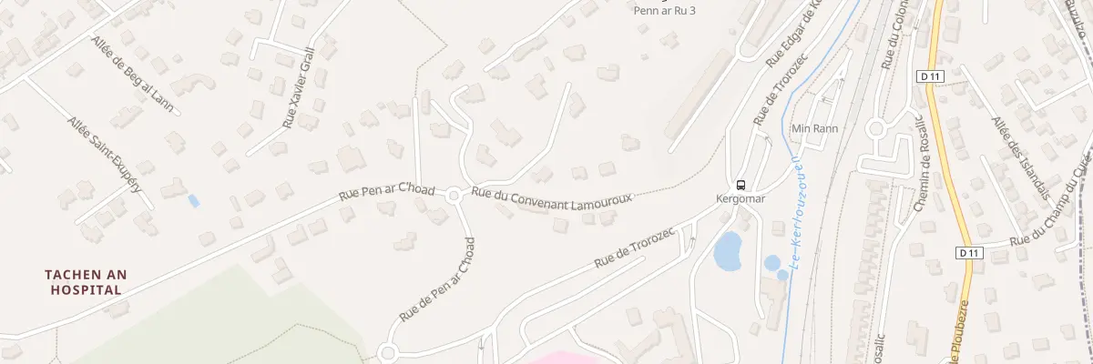 Plan du 13 Rue Convenant Lamouroux à Lannion
