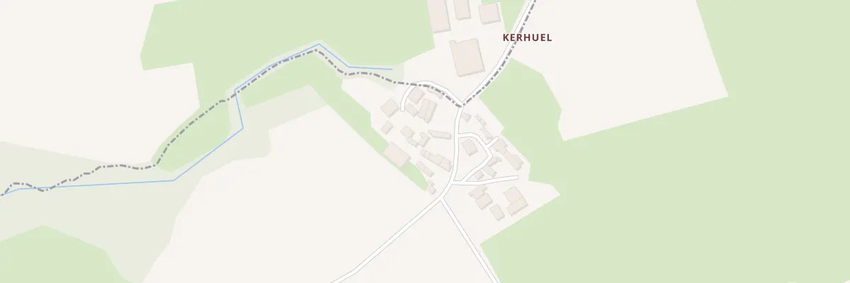 Plan du 7 Kerhuel à Calanhel