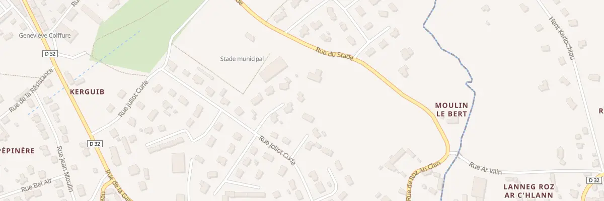 Plan du 6 Rue Yves Hernot à Plouaret