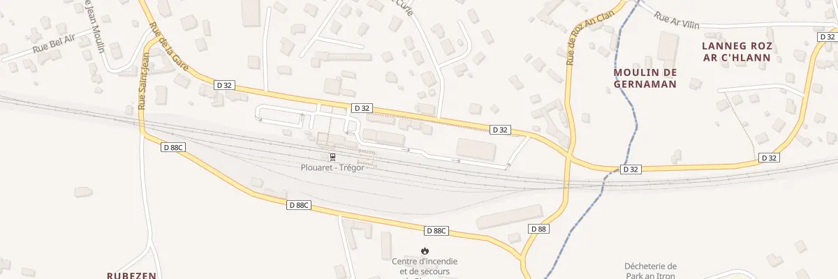 Plan du 820 Rue de la Gare à Plouaret