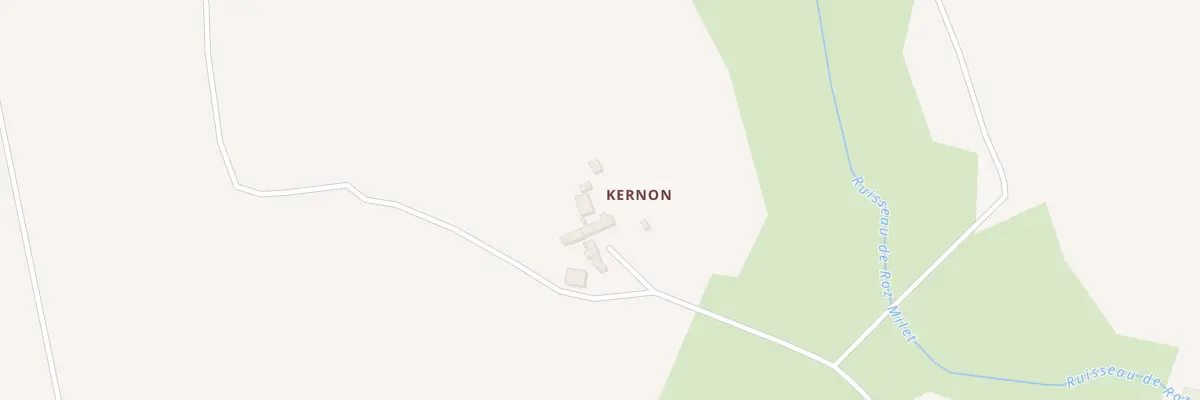 Plan du 2 Kernon à Langonnet