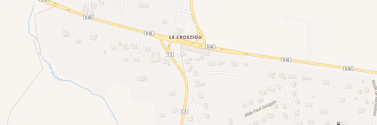 Plan du 90 Le Croéziou à Rédené