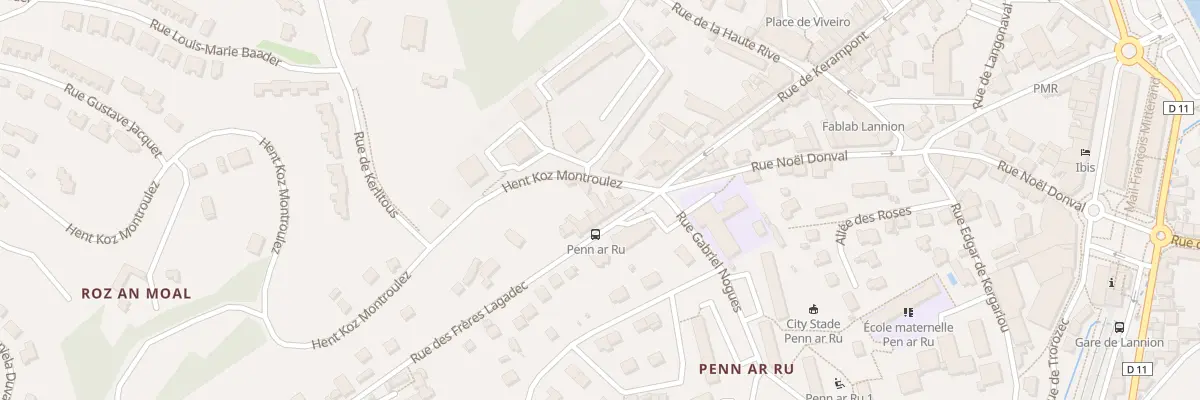 Plan du 6 Rue des Frères Lagadec à Lannion