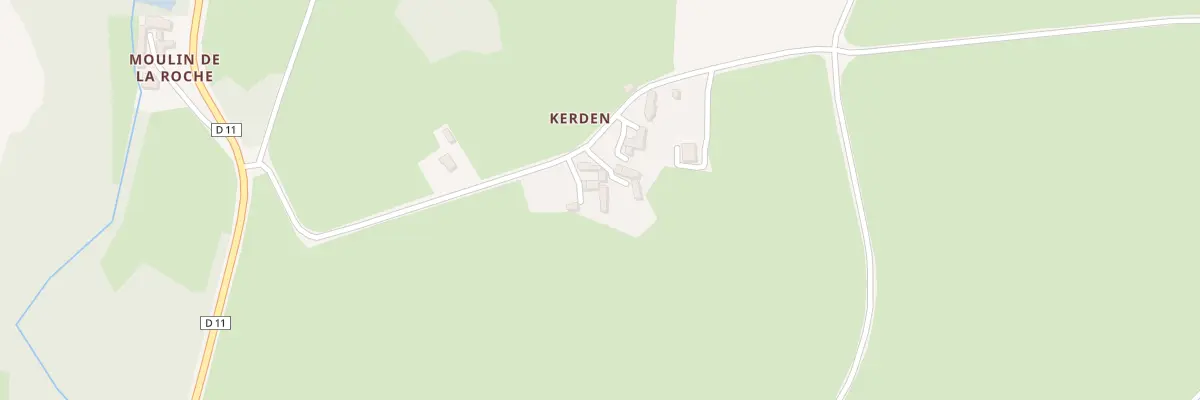 Plan du 4 Kerden à Calanhel