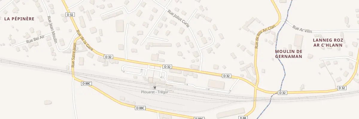 Plan du 789 Rue de la Gare à Plouaret