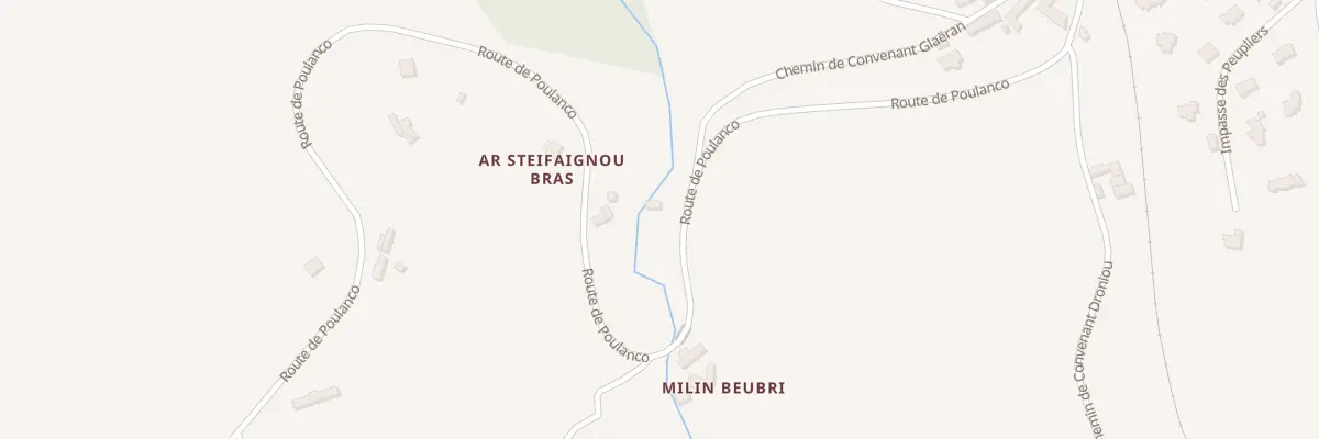Plan du 5432 Moulin de Peubry à Ploubezre