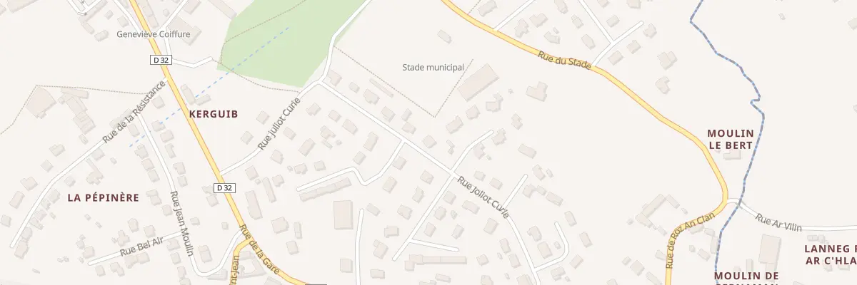 Plan du 285 Rue Joliot-Curie à Plouaret