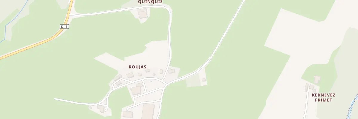 Plan du 4 Roujouas à Calanhel