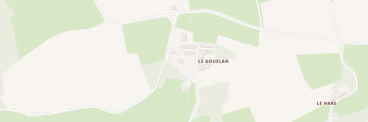 Plan du 3 Le Gouelan à Duault
