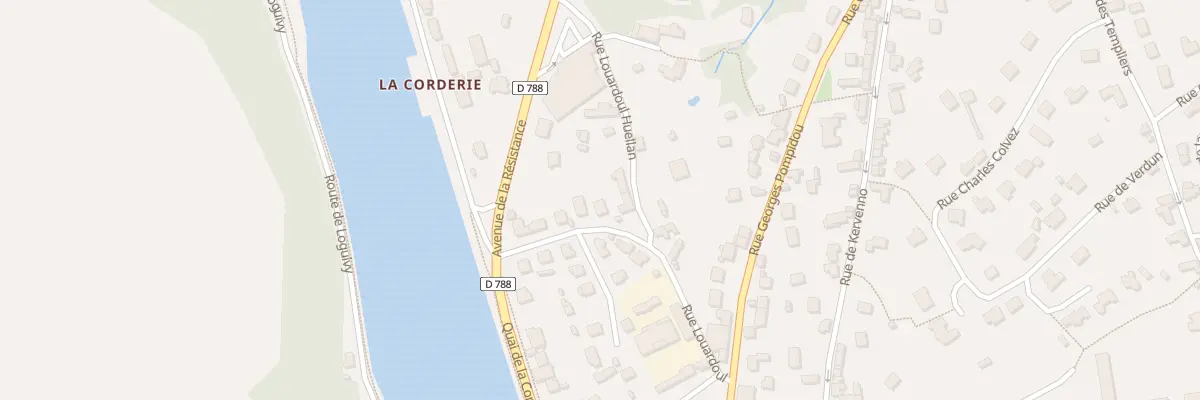 Plan du 9 Rue de Louardoul à Lannion