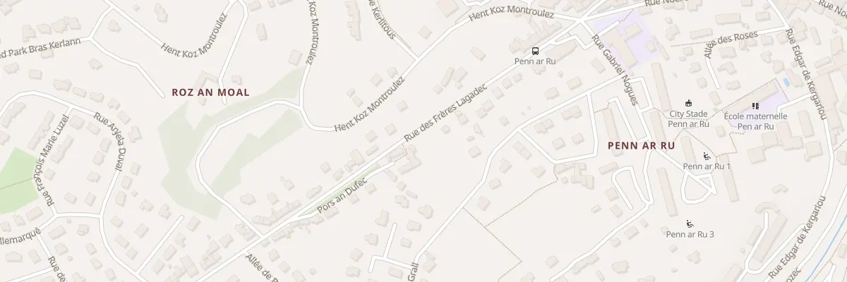 Plan du 21 Rue des Frères Lagadec à Lannion