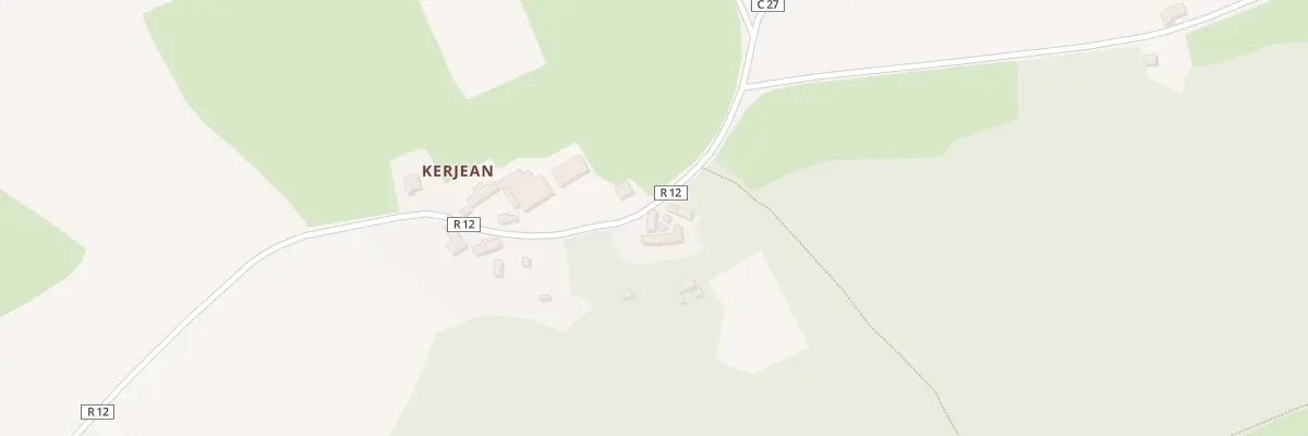 Plan du 2 Kerjean à Paule