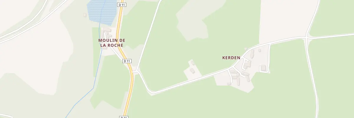 Plan du 1 Kerden à Calanhel