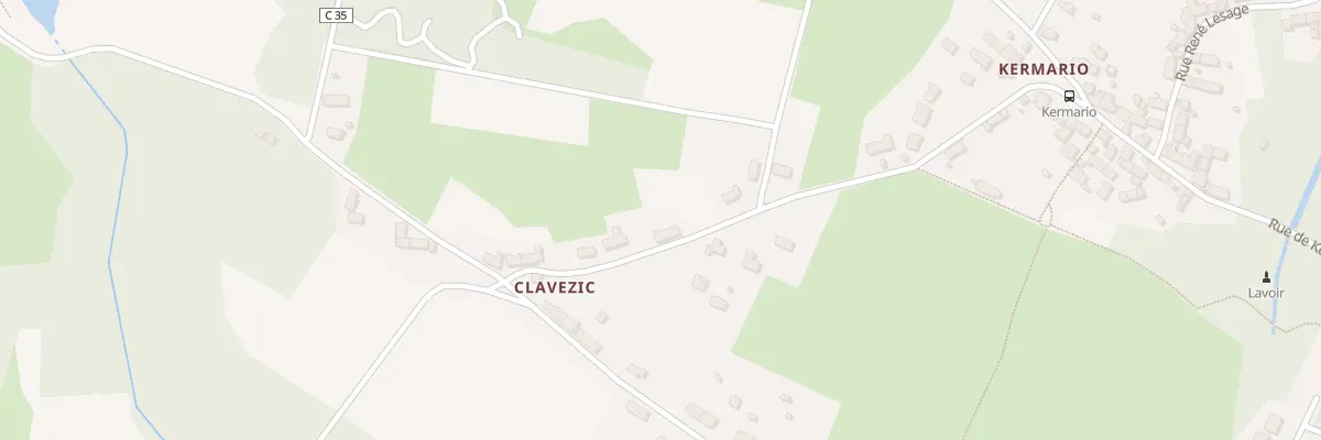 Plan du 5473 Rte de Kermario à Clavezic à Groix