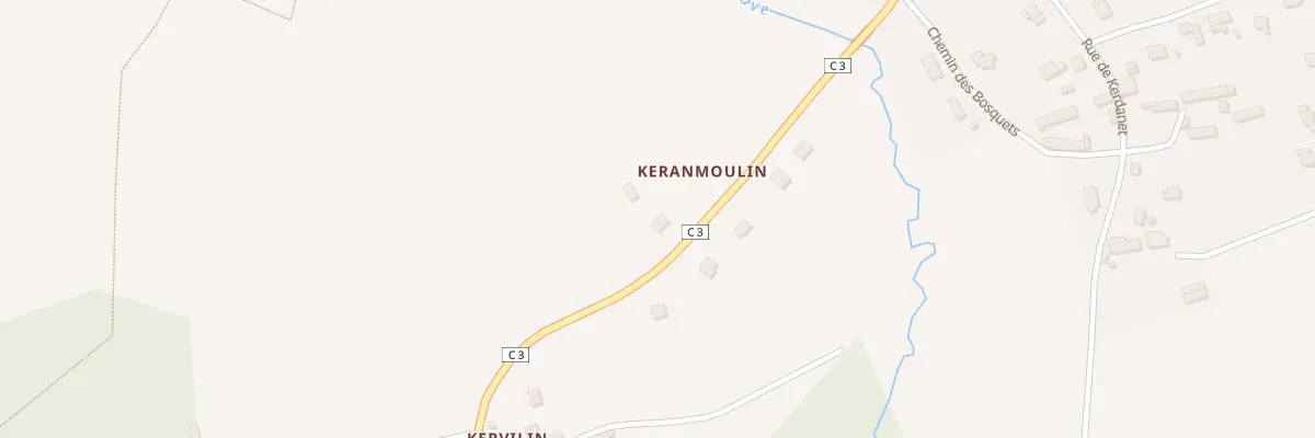 Plan du 2 Keranmoulin à Rédené