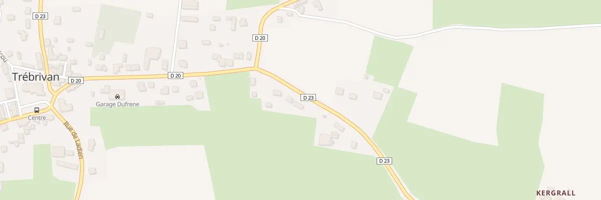 Plan du 5 Rue de Maël-Carhaix à Trébrivan