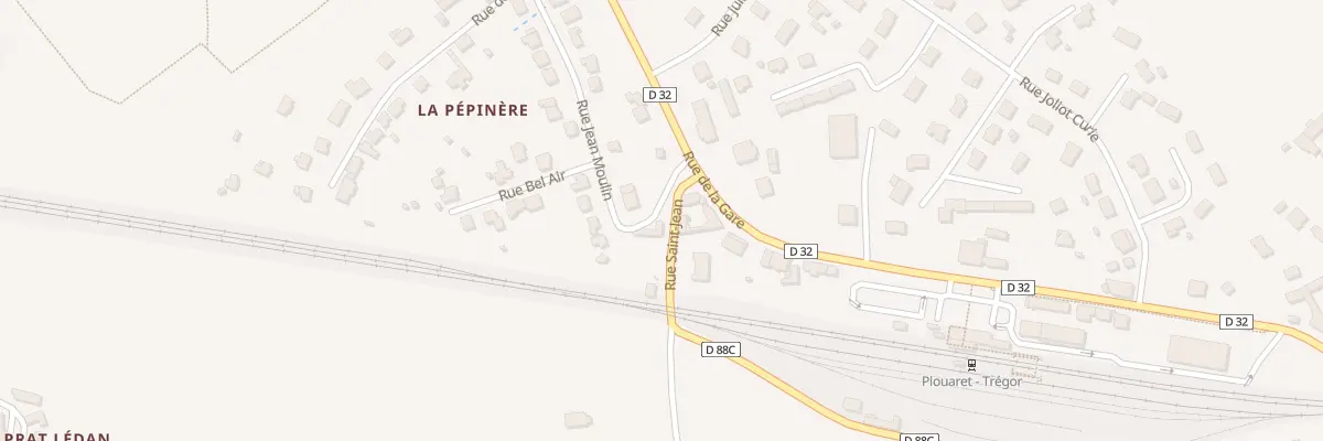Plan du 20 Rue Saint-Jean à Plouaret
