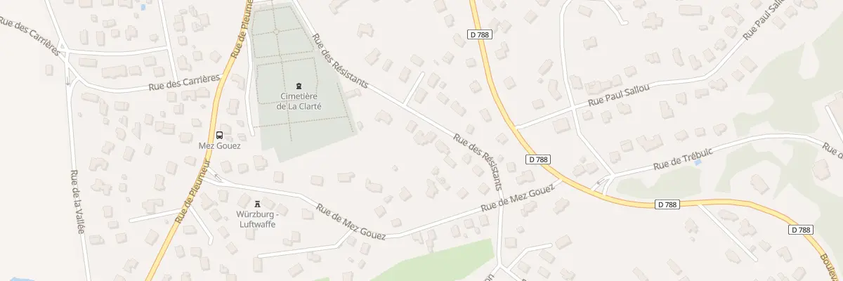 Plan du 13 Rue des Résistants à Perros-Guirec