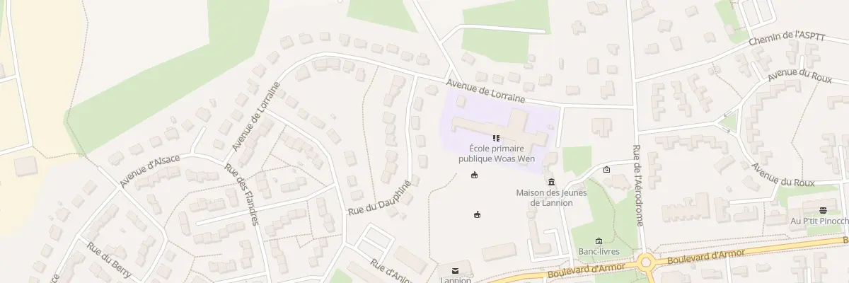 Plan du 12 Rue du Dauphiné à Lannion