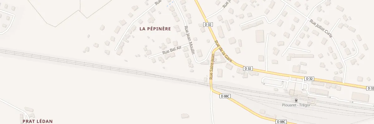 Plan du 184 Rue Jean Moulin à Plouaret