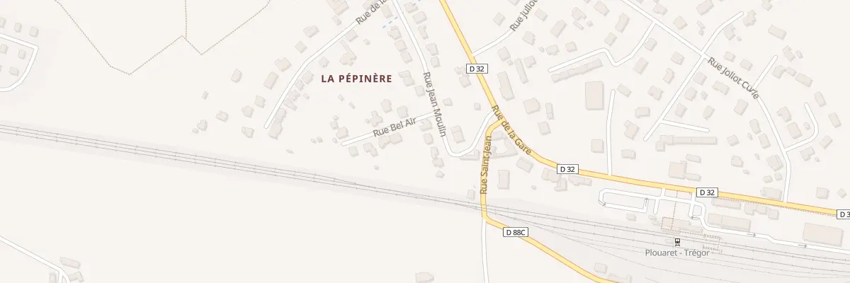 Plan du 162 Rue Jean Moulin à Plouaret