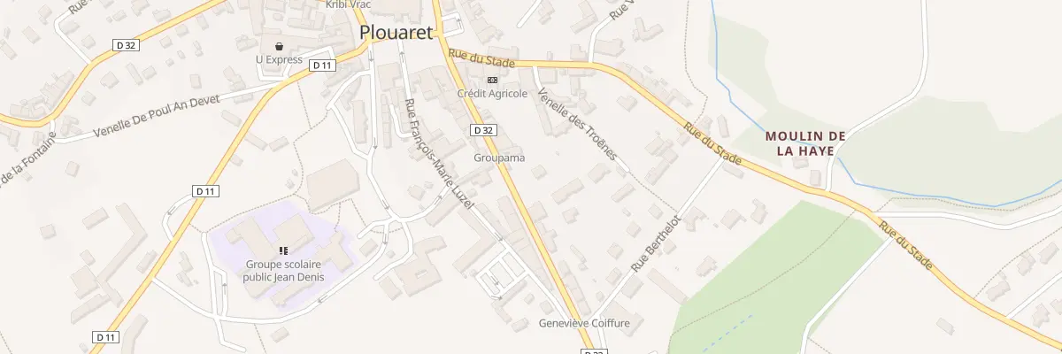 Plan du 125 Rue de la Gare à Plouaret