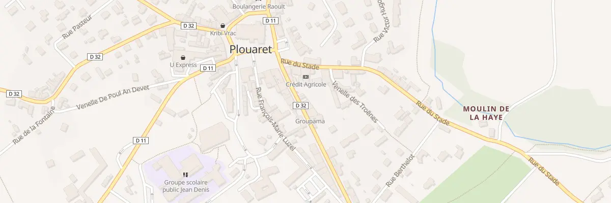 Plan du 71 Rue de la Gare à Plouaret