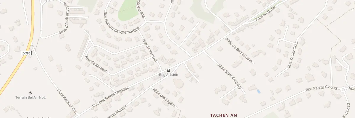 Plan du 76 Rue des Frères Lagadec à Lannion