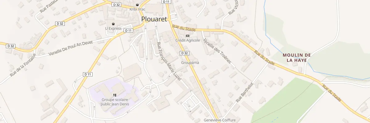 Plan du 84 Rue de la Gare à Plouaret