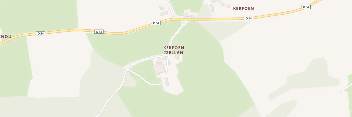 Plan du 2 Kerfoën Izellan à Calanhel