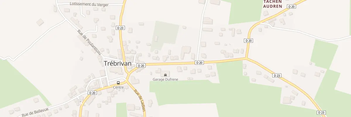 Plan du 16 Rue des Déportés à Trébrivan