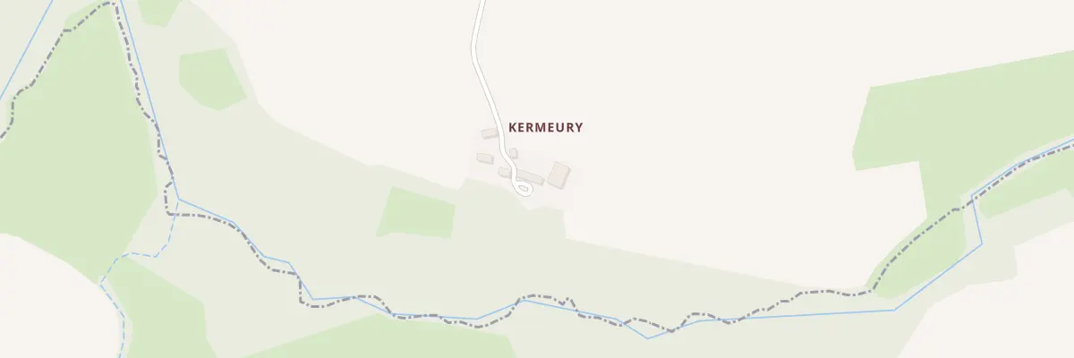Plan du 1 Kermeury à La Chapelle-Neuve