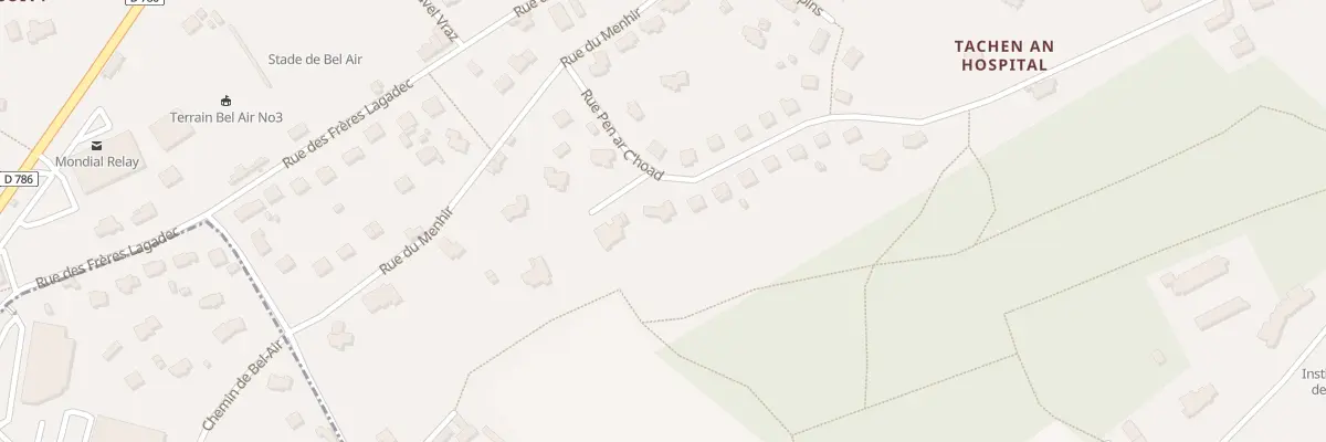 Plan du 12 Rue de Penn Ar C’Hoad à Lannion