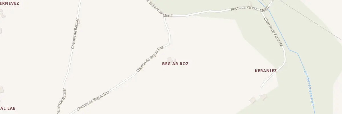 Plan du 5400 Beg Ar Roz à Ploubezre