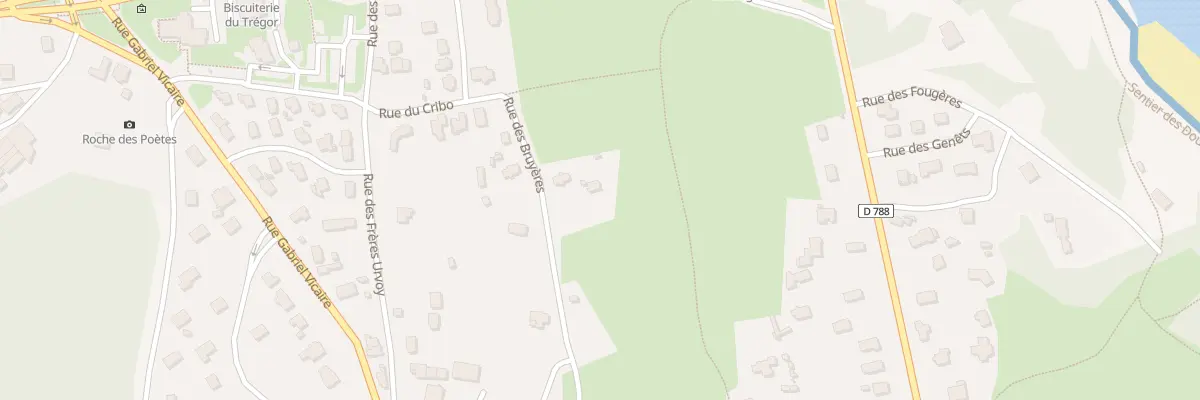 Plan du 28 Rue des Bruyères à Perros-Guirec