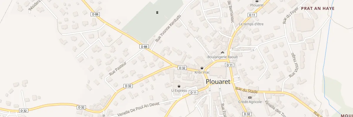 Plan du 70 Rue Sainte-Barbe à Plouaret