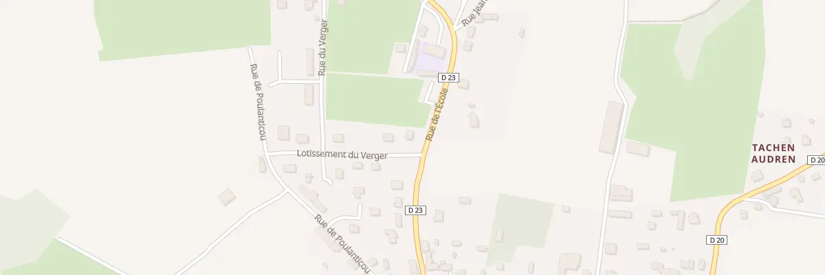 Plan du 12 Rue de l’Ecole à Trébrivan